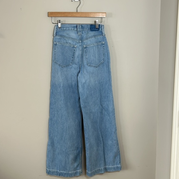 Etica Jean Devon Wide Leg High Rise Mountain Air Light Wash Sz 24 - Picture 6 of 13